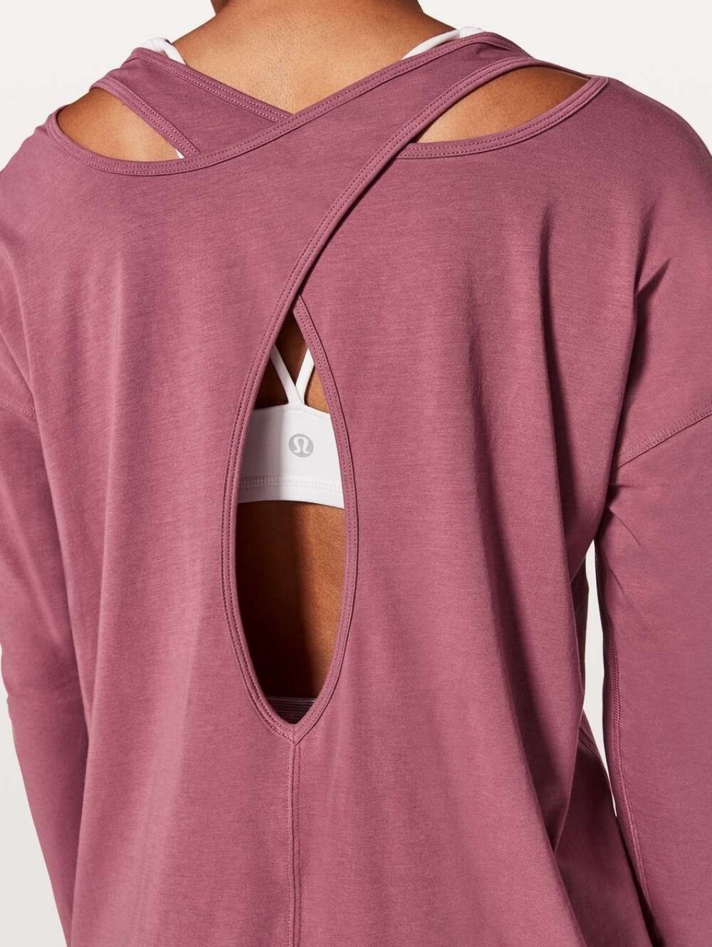 Lululemon Back Into It Long Sleeve So Merlot